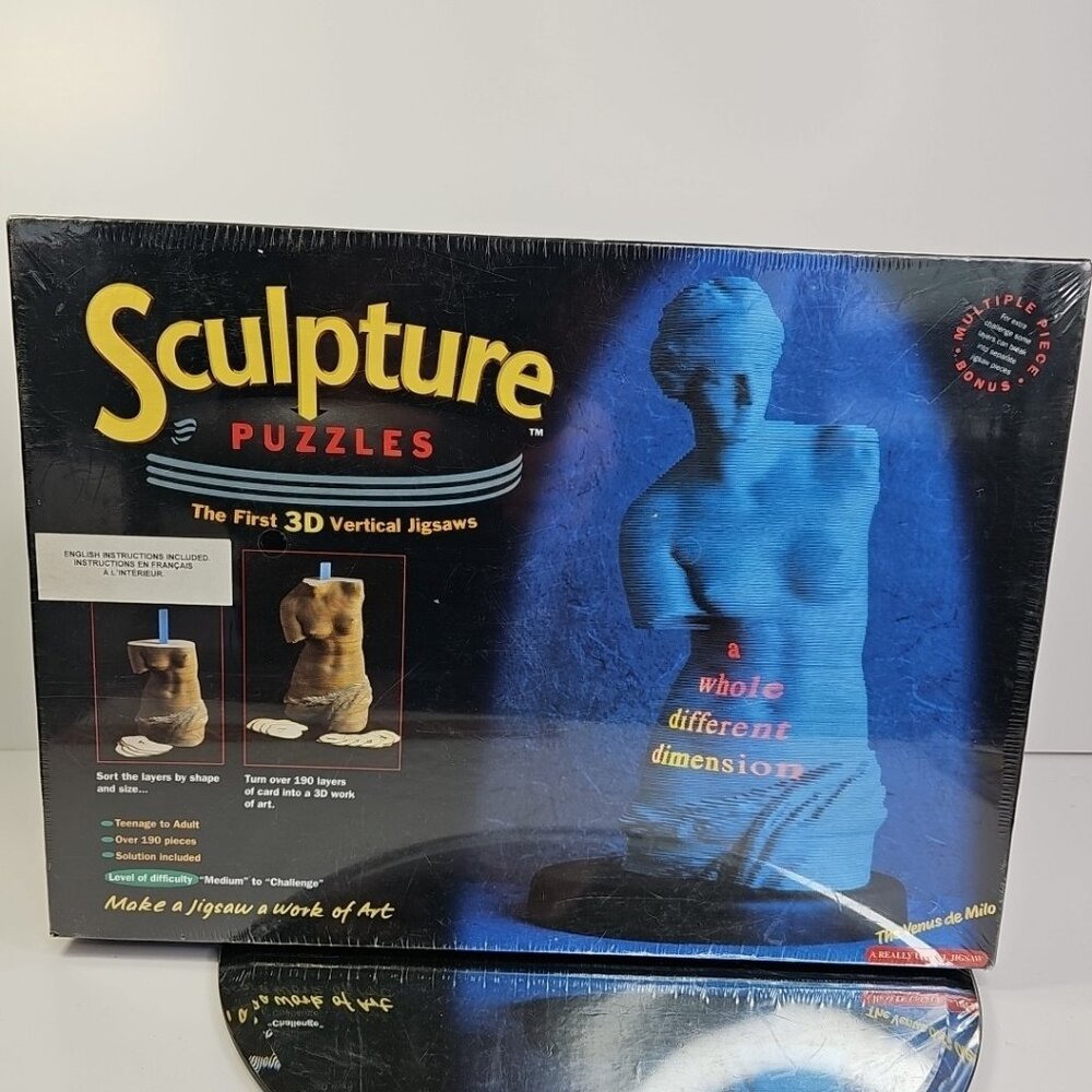 Sculpture Puzzles The Venus De Milo 3D Vertical Jigsaw Puzzle Brand New Sealed!